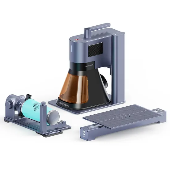 Powerful 20W Fiber Laser Source 100x100mm Working Area